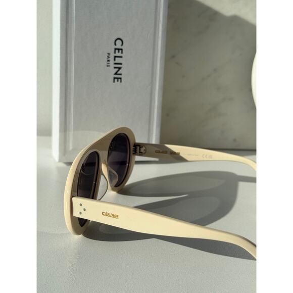 NEW Celine CL40300U Apres Ski Aviator Ivory Sunglasses main image 4